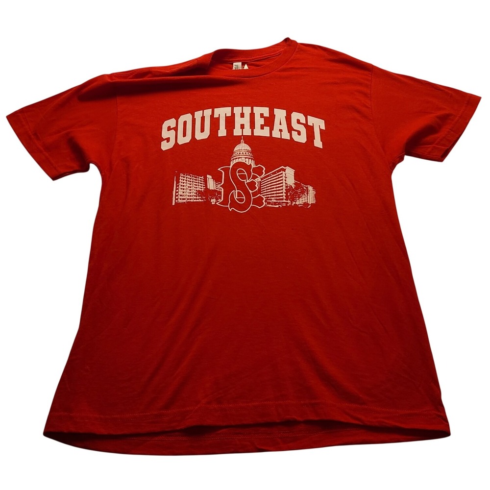 Alstyle Southeast Graphic T-Shirt Men's Red Short Sleeve Crewneck Size L NWOT